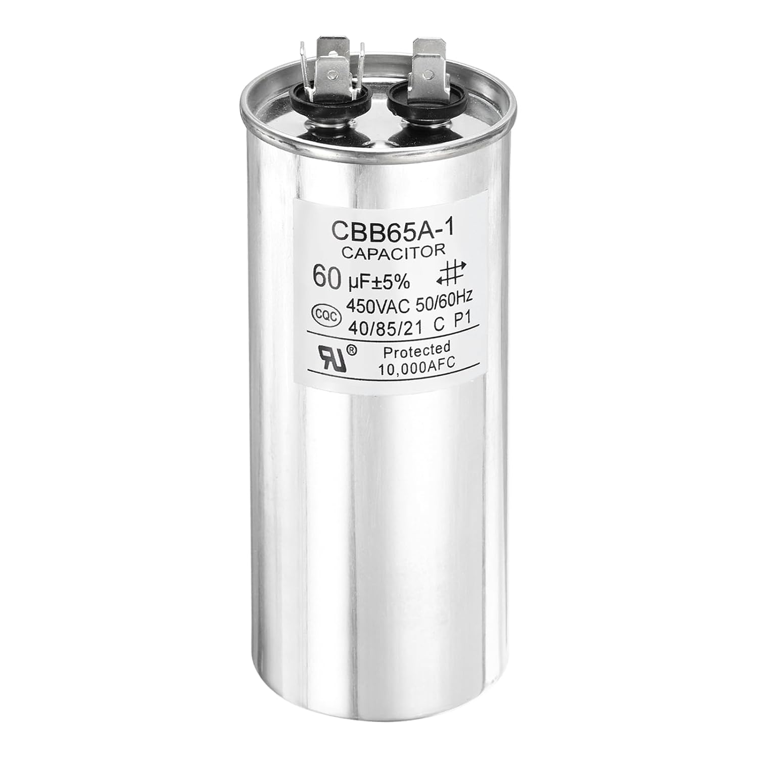 QUARKZMAN 1 шт. Конденсатор CBB65 60 мкФ 450 В круглий пусковий конденсатор для змінного струму, електродвигуна, компресора, генер