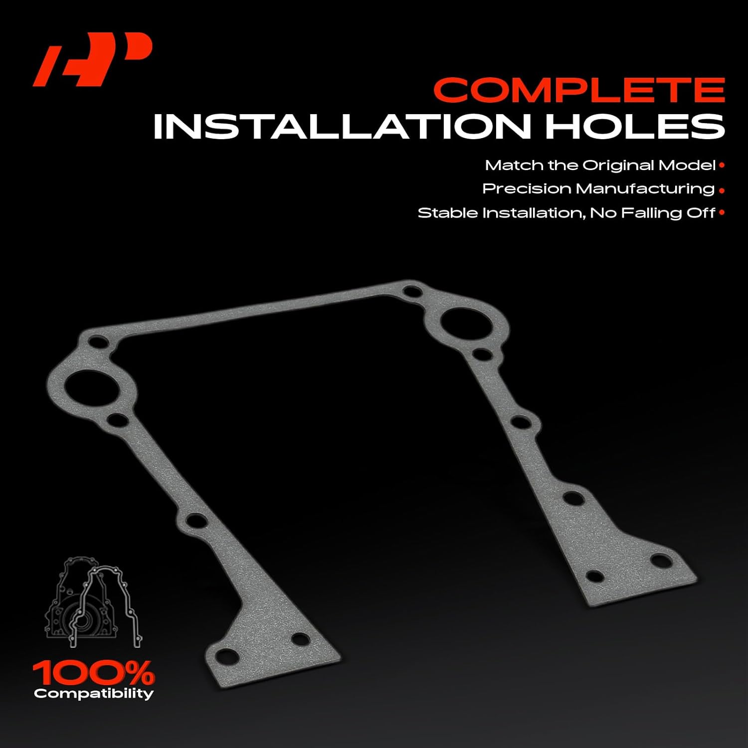 A-Premium Engine Timing Cover Gasket Set Compatible with Jeep Grand Cherokee 1993-1996, Grand Wagoneer 1993 & Dodge Dakota 1992-1996, B150 1992-1994, B250, B350, B1500, B2500, B3500, D150, D250