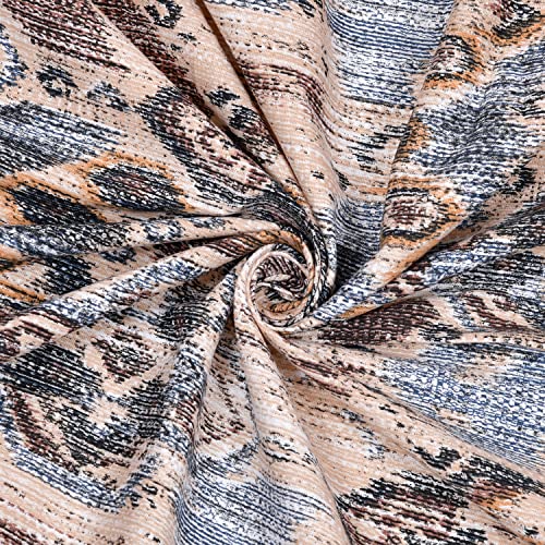 Image of LINENWALAS Cotton Curtains for Long Door Set of 2, Linen Textured Doors Curtains for Home Decor, Hangs Elegantly with Eyelet Rings (4.5ft x 8 ft,) Ikat