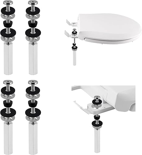 Miniatura 8 de iFealClear Paquete de 2 pernos universales para asiento de inodoro compatibles con KohlerAmerican StandardTOTOGlacier Bay, tornillos de acero
