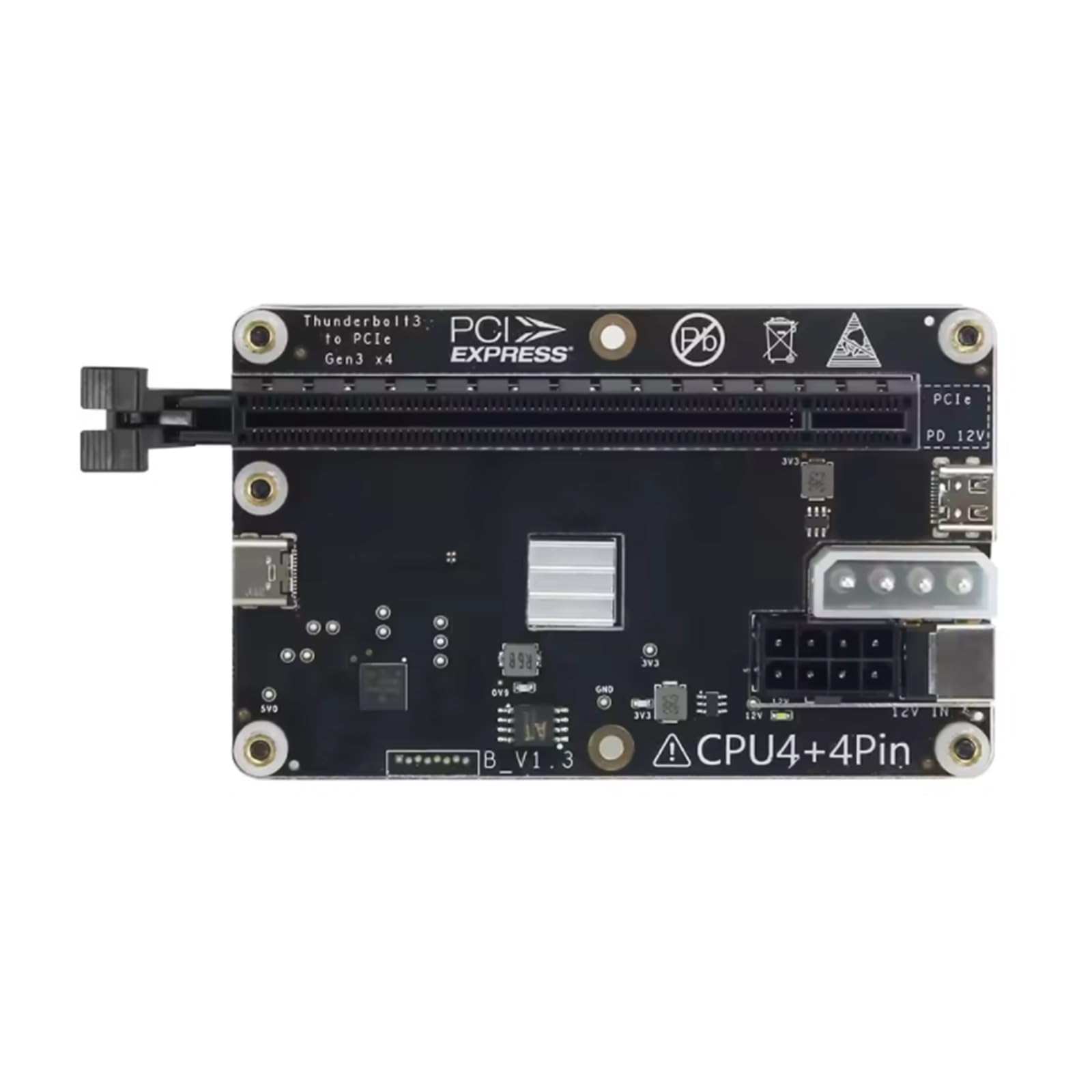 HA 36 PCIe Expansion Dock z zewnętrznym adapterem GPU JHL6340 i kablem USB 59.9 cm do szybkiej łączności, wymienna stacja dokująca PCIe