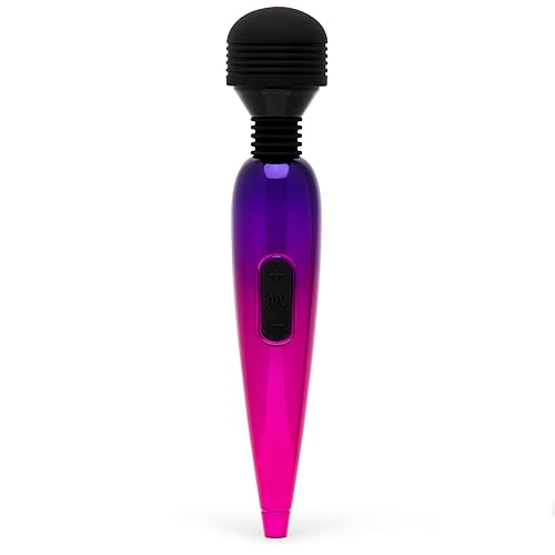 Lovehoney Pink Deluxe Rechargeable Mini Metallic Massage Wand Vibrator - Plastic - Travel Friendly
