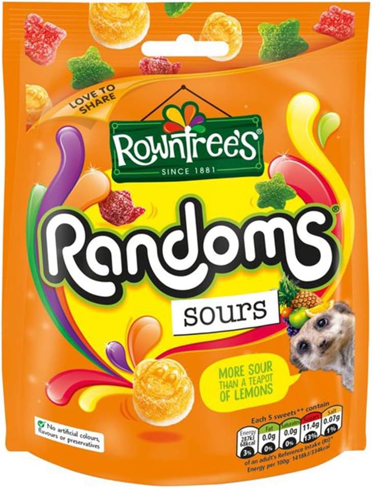 Rowntrees Randoms Sours Sharing Bag 150g Amazon.co.uk Grocery