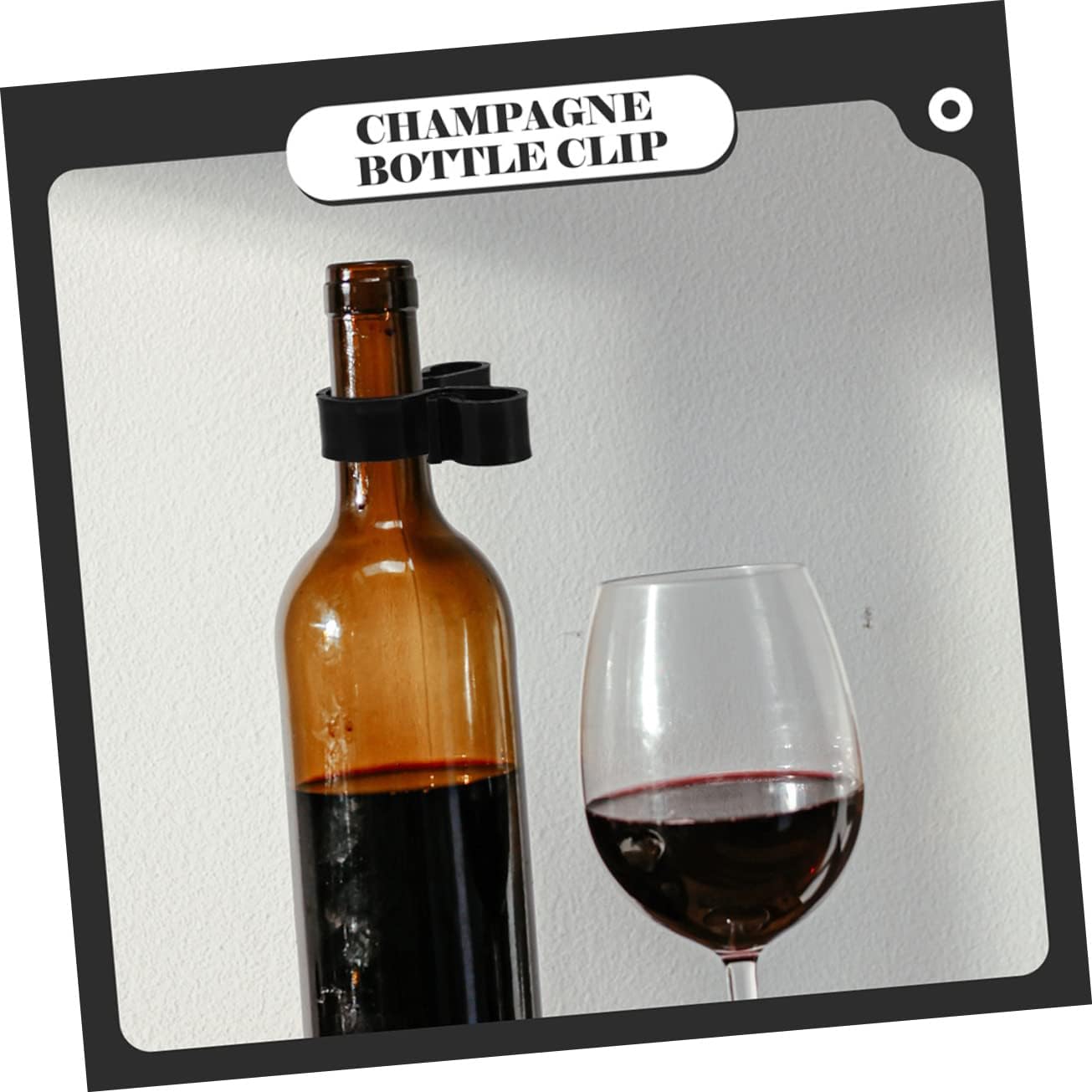 24pcs Plastic Bottle Clips with Dual Holders for Wine Bottles