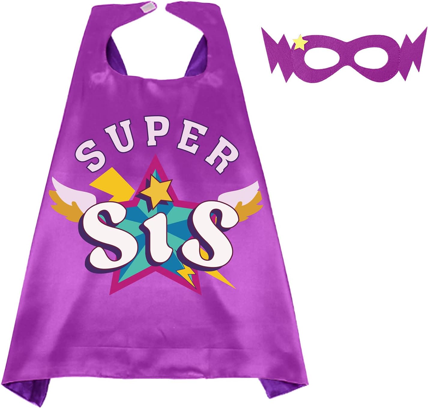 D.Q.Z Superhero-Capes and Masks for Kids, Sister Gifts for Girls Dress Up Clothes New Sibling Birthday Halloween Party