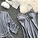 riou Damas de Invierno Pijamas de Encaje Sexy camisón Kimono Cardigan túnicas...