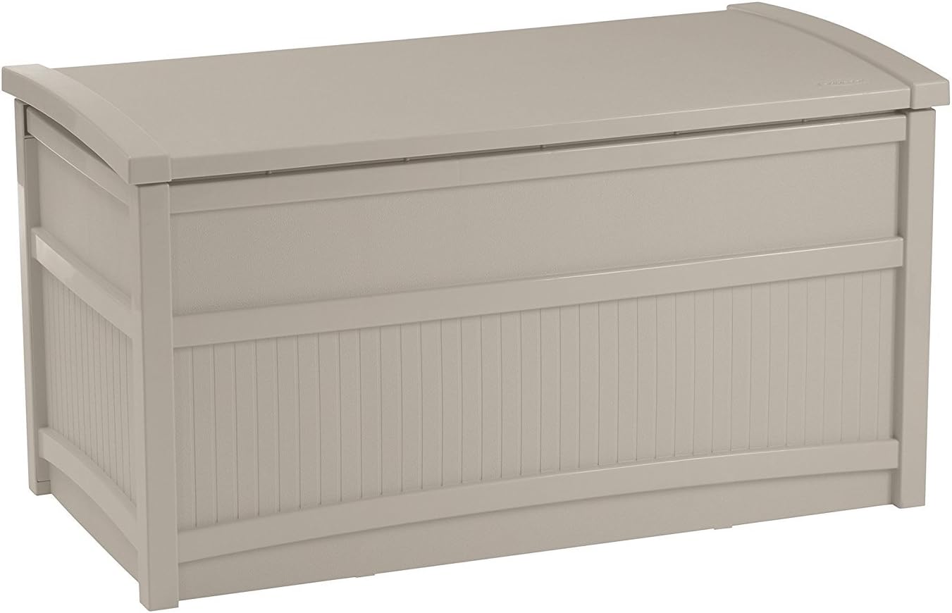Boîte de rangement en résine Taupe 104 x 51 x 22 cm — vue 2
