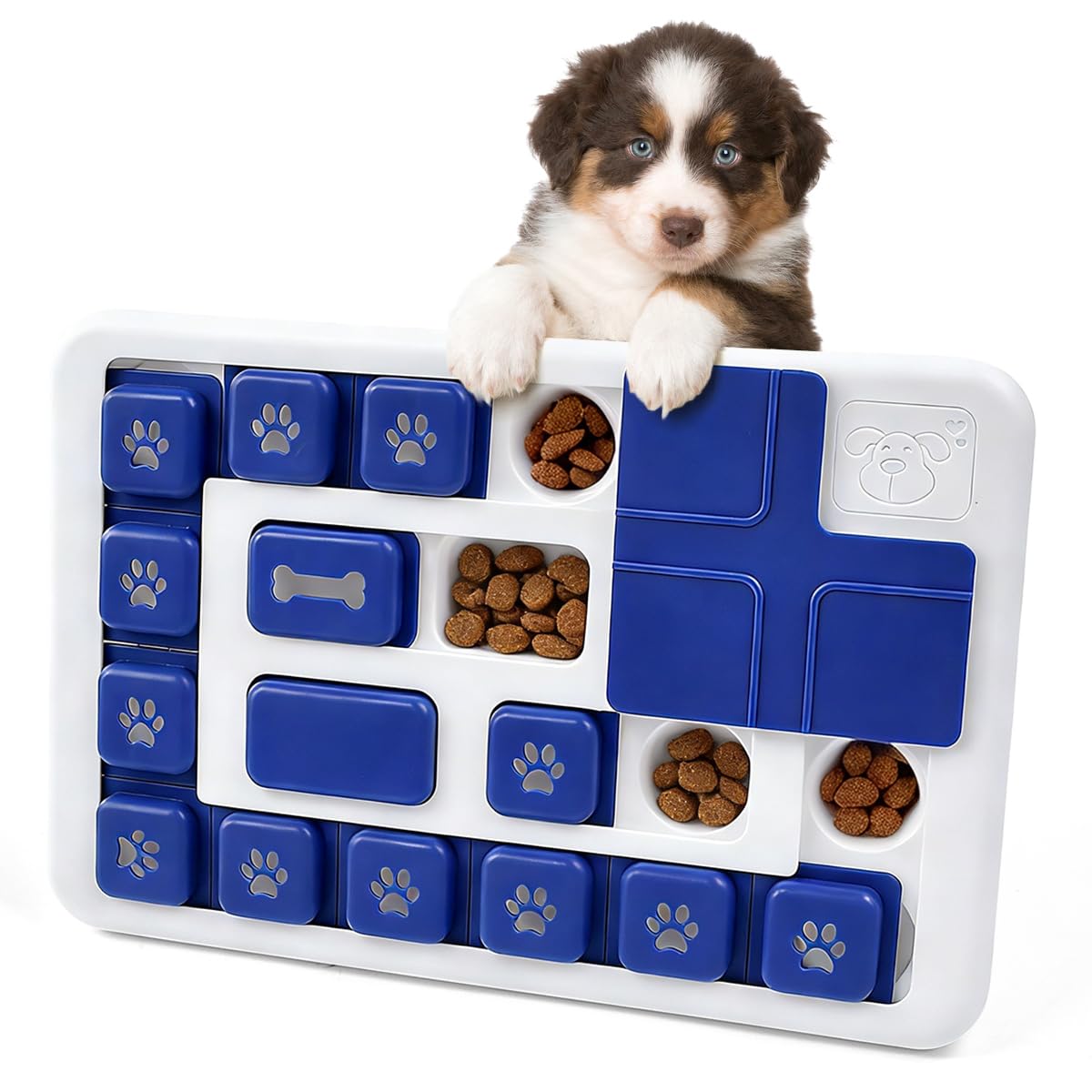 Giocattoli Puzzle per Cani, Giocattoli di Intelligenza per Cani di Livello 2 in 1 Giochi per Cane Interattivi Giochi Interattivi per Cane Mangiatoia Intelligenza Ciotola per Animali Domestici