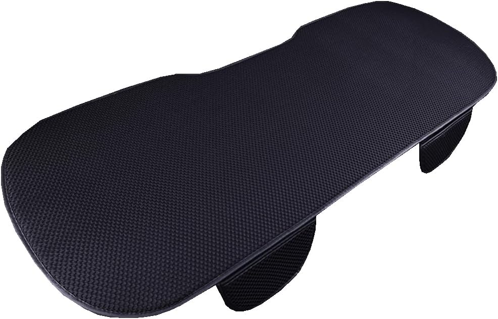 Car seat cushion for Porsche 718 911 991 992 996 997 Boxster Cayman Carrera Taycan, Seat Cushion Summer Breathable Seat Cover Anti-slip Car Interior Seat Chair Pad Cushion, Black, Threepieces