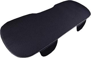 Car seat Cushion for Mercedes Benz AMG C Class Klasse C400, Seat Cushion Summer Breathable Seat Cover Anti-Slip Car Interior Seat Chair Pad Cushion,A Rear Pad-Black
