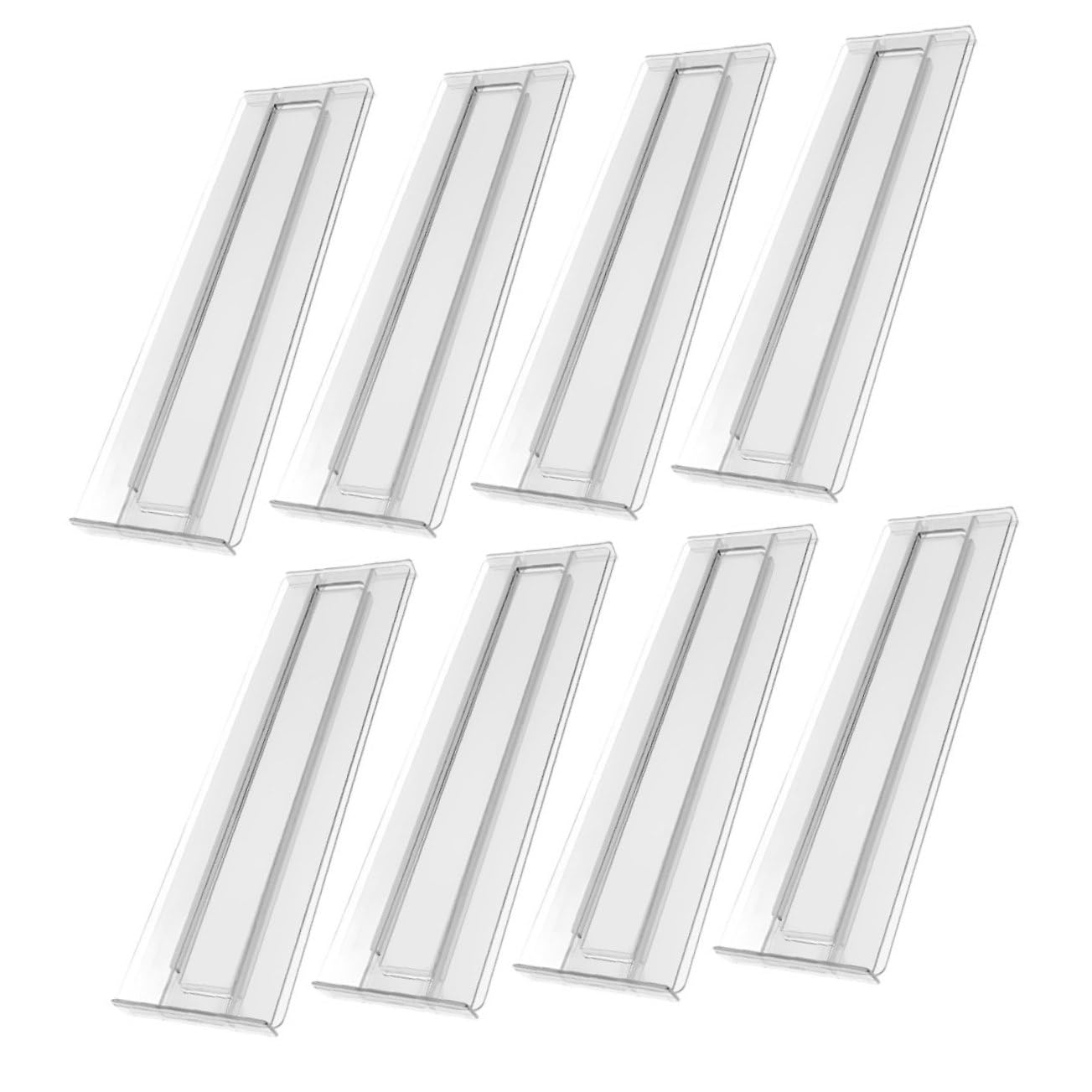 GLEAVI Divisore per Cassetti Regolabile 8 Pezzi in Ps per Armadi | Trasparente Bianco, 27, 5-52cm, Installazione Semplice, per Biancheria e Calze