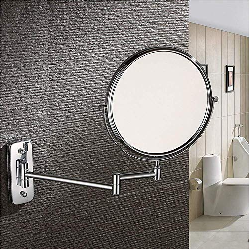 Miroir de maquillage pliable mural grossissement 3X et miroir cosmétique salle de bain - 5