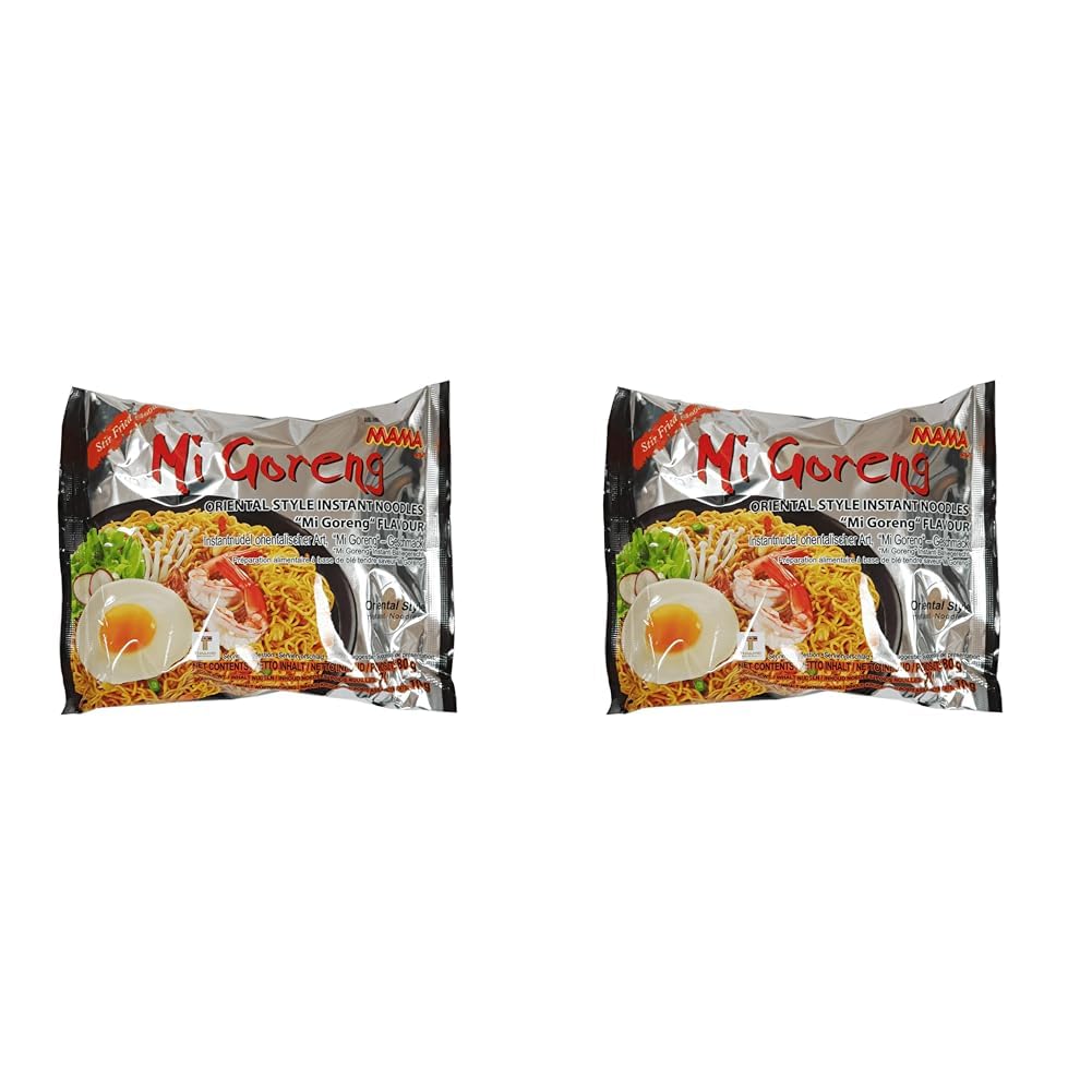 Mama Mi Goreng Noodles 80g (Pack of 2)