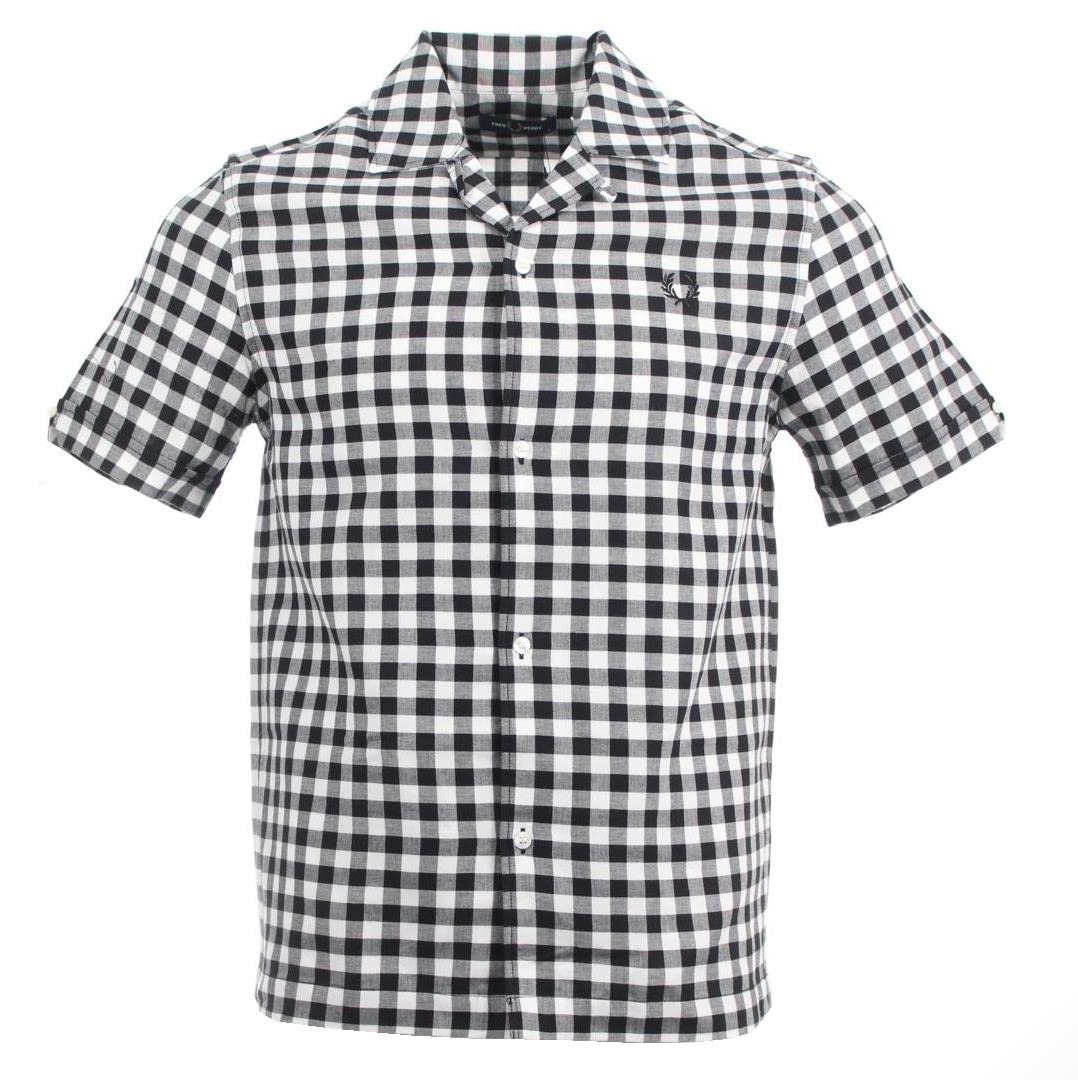 Chemise Fred Perry XL à Carreaux Verts - Manches Longues - Style Mod, Scooter, Années 70 - Occasion
