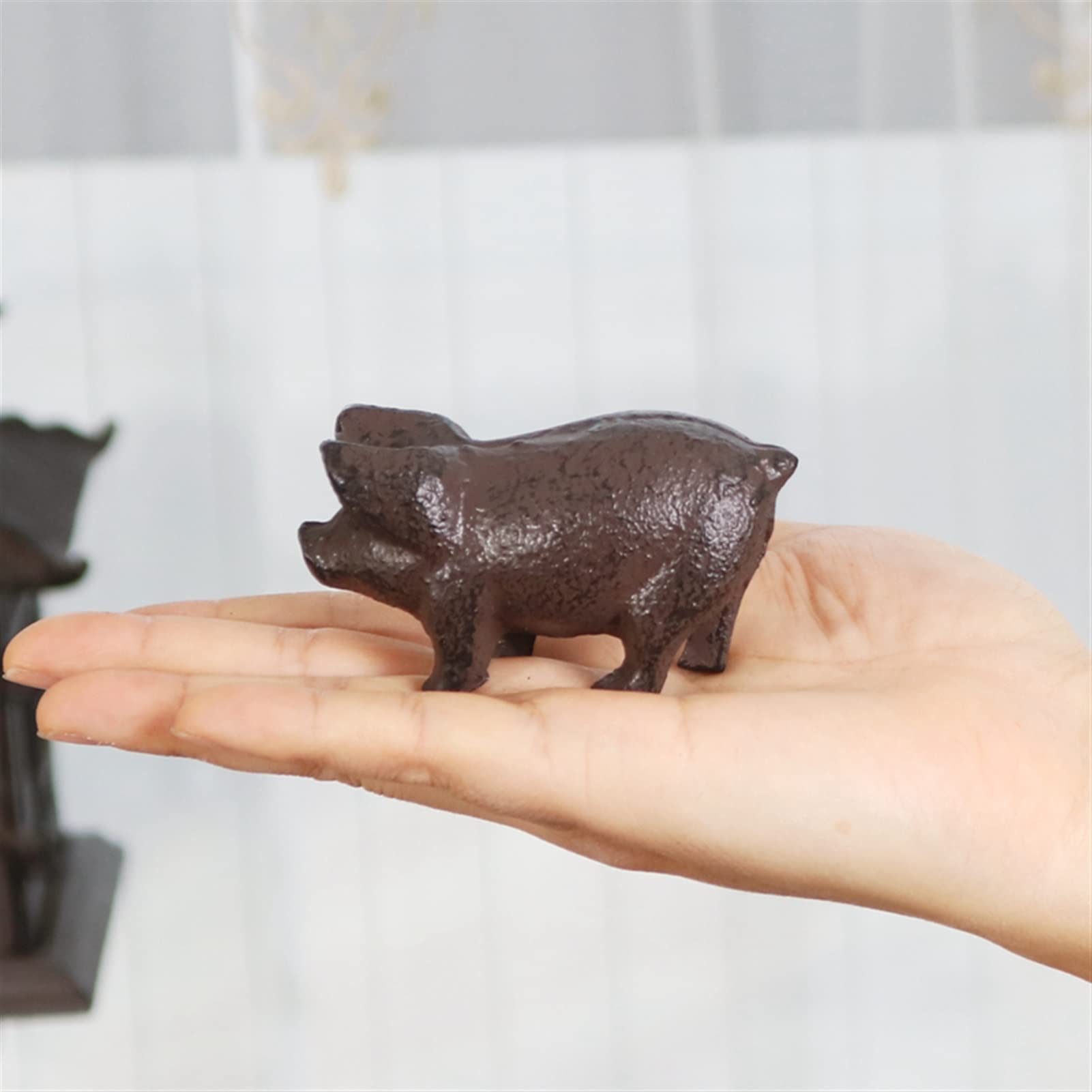 Amazon.co.jp: 鋳鉄製 文鎮 筆置き 書鎮 ネコ ねこ ブタ