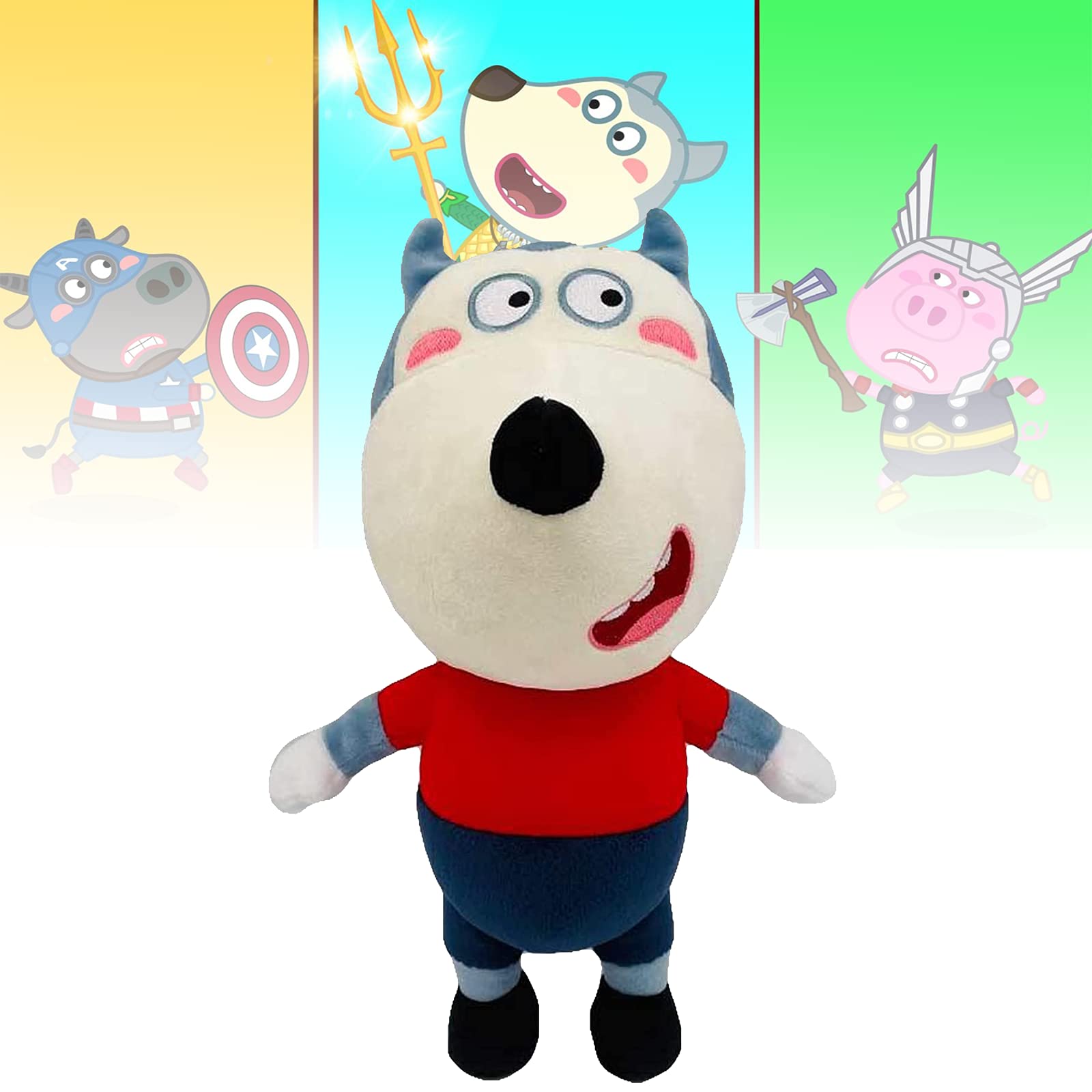 Amazon.co.jp: ウルフルーシー ぬいぐるみ、英語のアニメーション