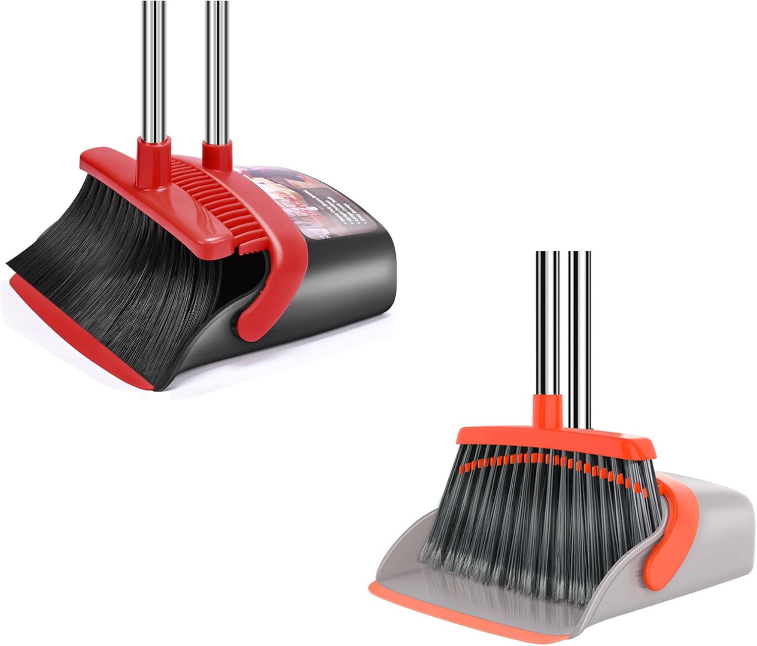 Dust Pan and Broom Combo for Floor Cleaning Dustpan with
