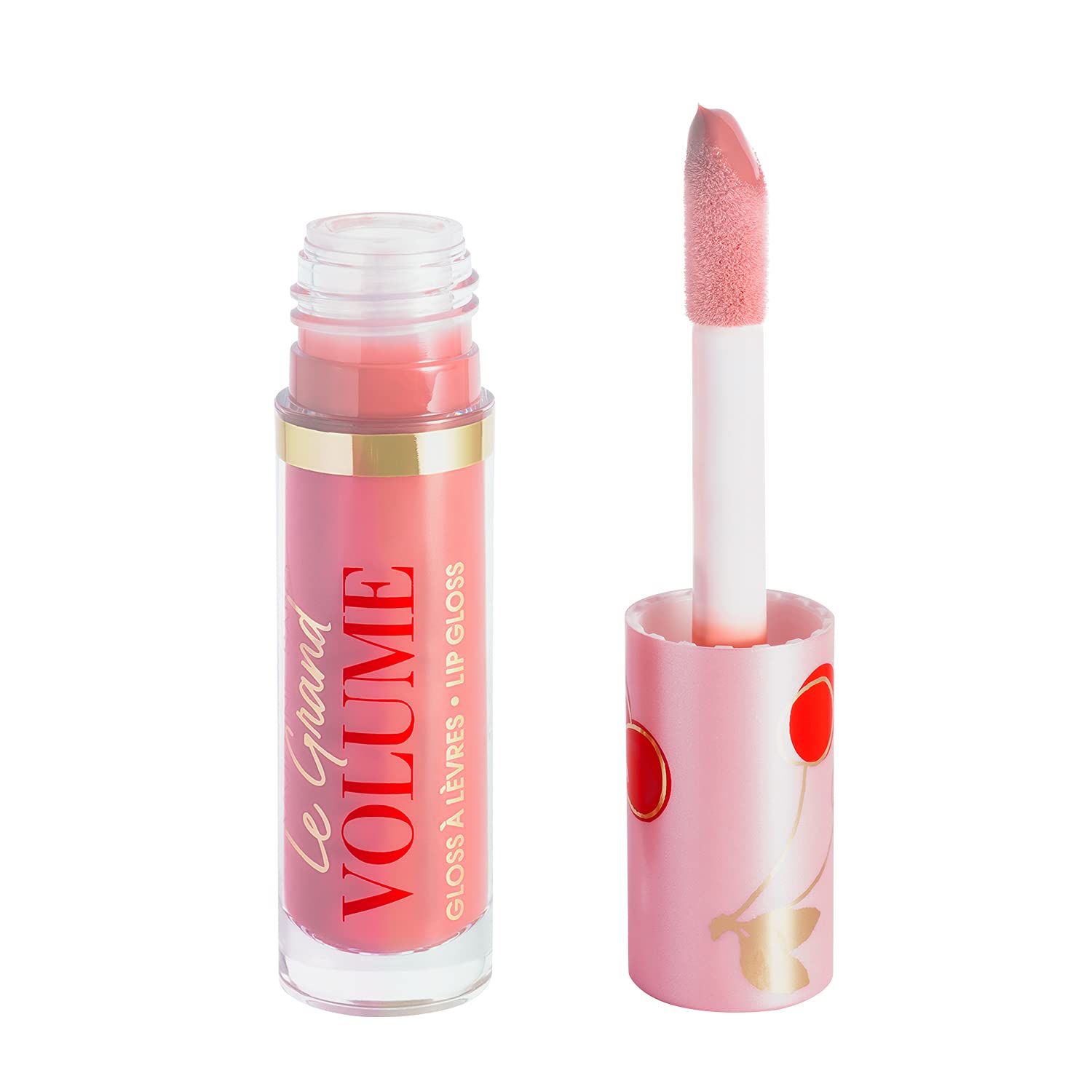 Vivienne Sabo Le Grand Volume Lip Gloss – Verführerischer Glanz Mit Kirschduft, Farbe Grapefruit/Bege Pink