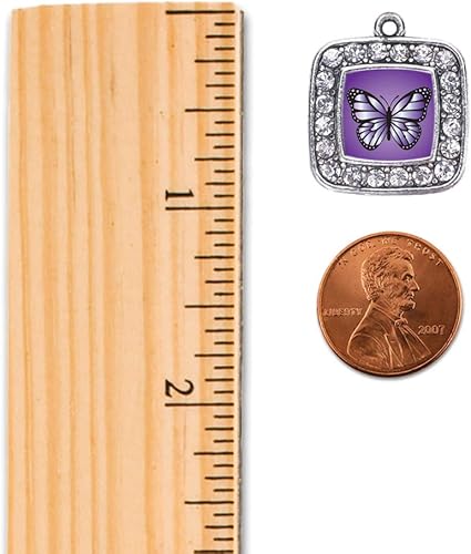 Miniatura 2 de Inspired Silver - Encanto cuadrado de plata para pulsera con joyas de circonita cúbica