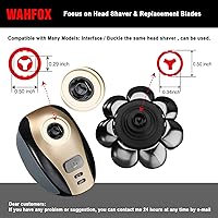 Vista 65 de WAHFOX Cable de carga para afeitadora de cabeza para el aseo libre Freebird Skull Shaver cabeza afeitadora, cable de cargador WAHFOX para muchas