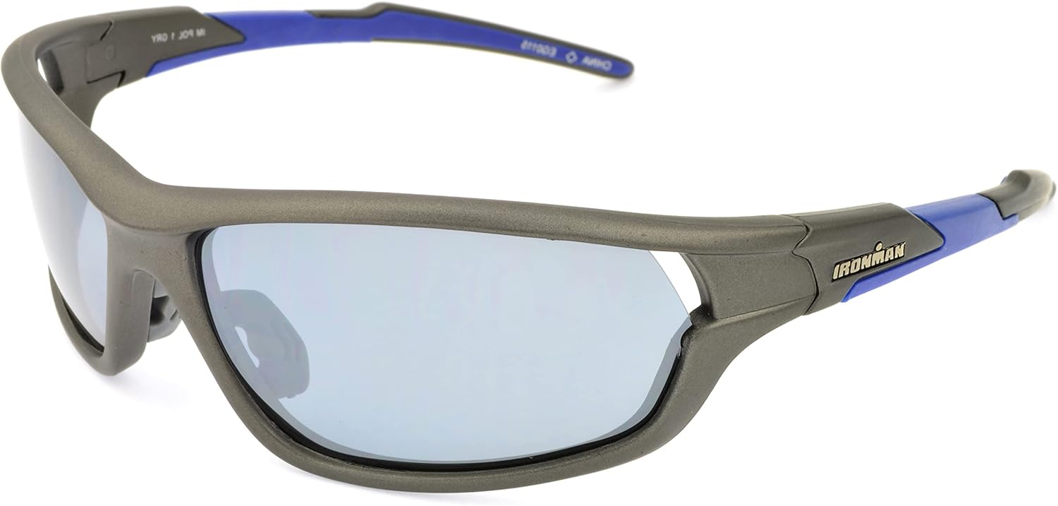 Ironman Sport Sunglasses For Men - Wrap-Around Polarized UV Protection 68mm