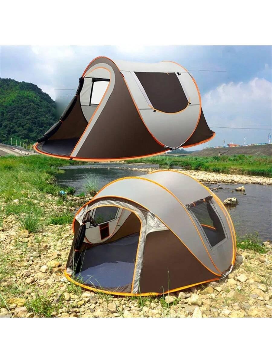 ポップアップテント 防水 UVカット 2ドア カーキ-280*210*120cm ポップアップテント 防水 UVカット 2ドア カーキ-280*210*120cm
