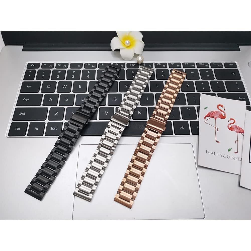 Cinturino per orologio in metallo 14/16/18/20/22 mm, cinturino a sgancio rapido in acciaio inossidabile per uomo donna