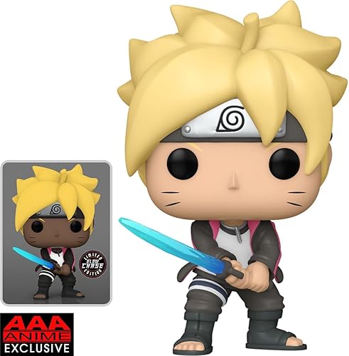 Miniatura 2 de Funko Pop! Animación: Boruto - Naruto Next Generations Boruto con Chakra Blade Glow-in-The-Dark Chase AAA Anime Exclusivo incluido con un protector