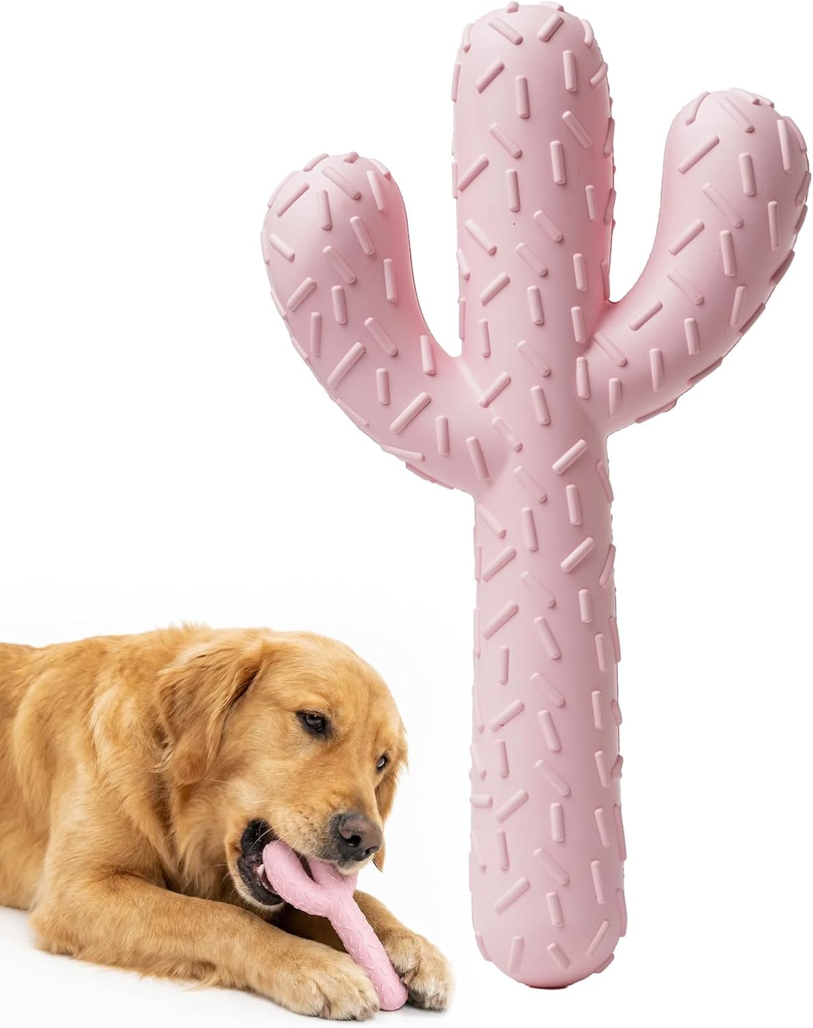 MewaJump Dog Chew Toys, Tough Rubber Dog Toys for Aggressive Chewers