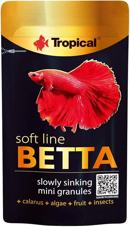 Tropical Betta Soft Line 5g - Raçăo Macia Em Grăos Premium