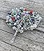 Nazareth Store Colorful Rosary Necklace 8mm Crystals Beads Jerusalem Holy Soil Medal Silver Stainless Steel Catholic Crucifix in Velvet Pouch