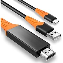PRO USB Type-C HDMI Compatible with Infinix Note 40X 5G at 8k/4k Plus Power 6ft/1.8M CableFull 4k 2160p@60Hz/8k 7680x4320@30Hz Thunderbolt 3/4