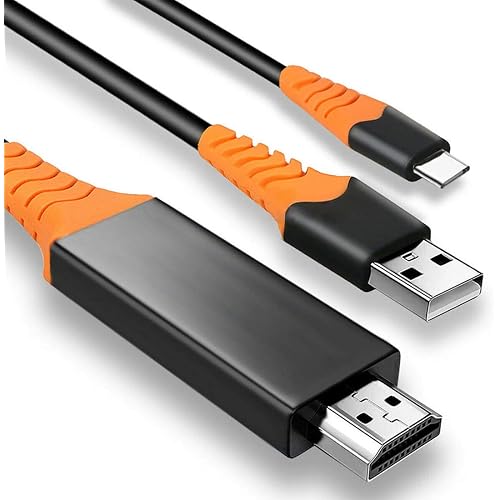 PRO USB Type-C HDMI Compatible with HTC One Google Play Edition at 8k/4k Plus Power 6ft/1.8M Cable:Full 4k 2160p@60Hz/8k 7680x4320@30Hz Thunderbolt 3/4