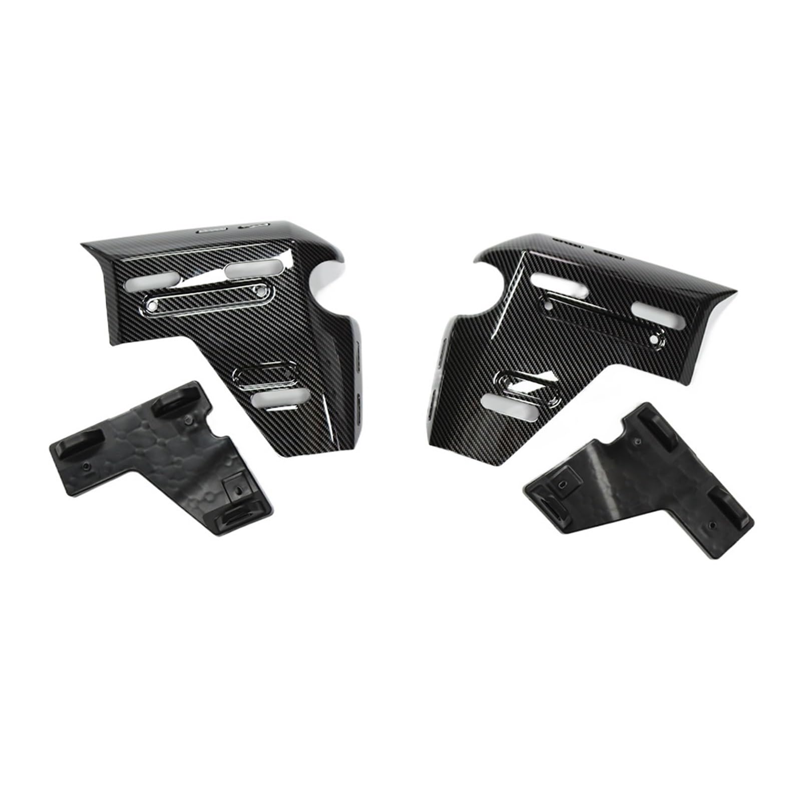 Motorrad-Kühlerrahmenabdeckungen, Seitenverkleidung, kompatibel mit BMW R1300GS R 1300 GS ADV Adventure 2024–2025(Carbon fiber pattern)