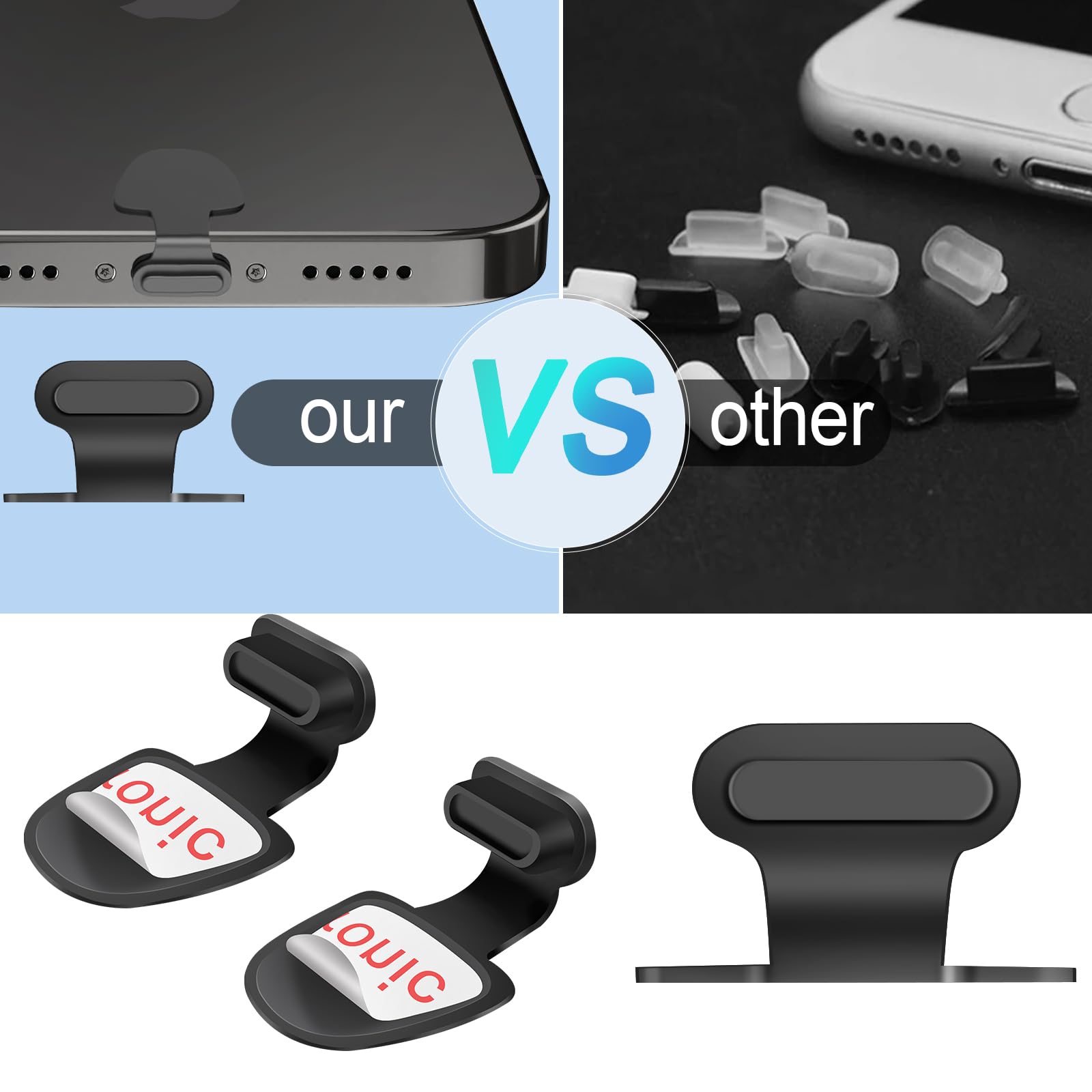 30 Tappi Antipolvere USB C Colorati – Proteggi La Porta Di Ricarica Da Polvere E Sabbia - 3