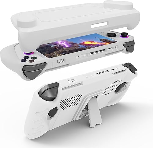 Miniatura 2 de Funda protectora de TPU ultradelgada mejorada con cubierta frontal compatible con ASUS ROG Ally, absorción de golpes, antideslizante y antiarañazos