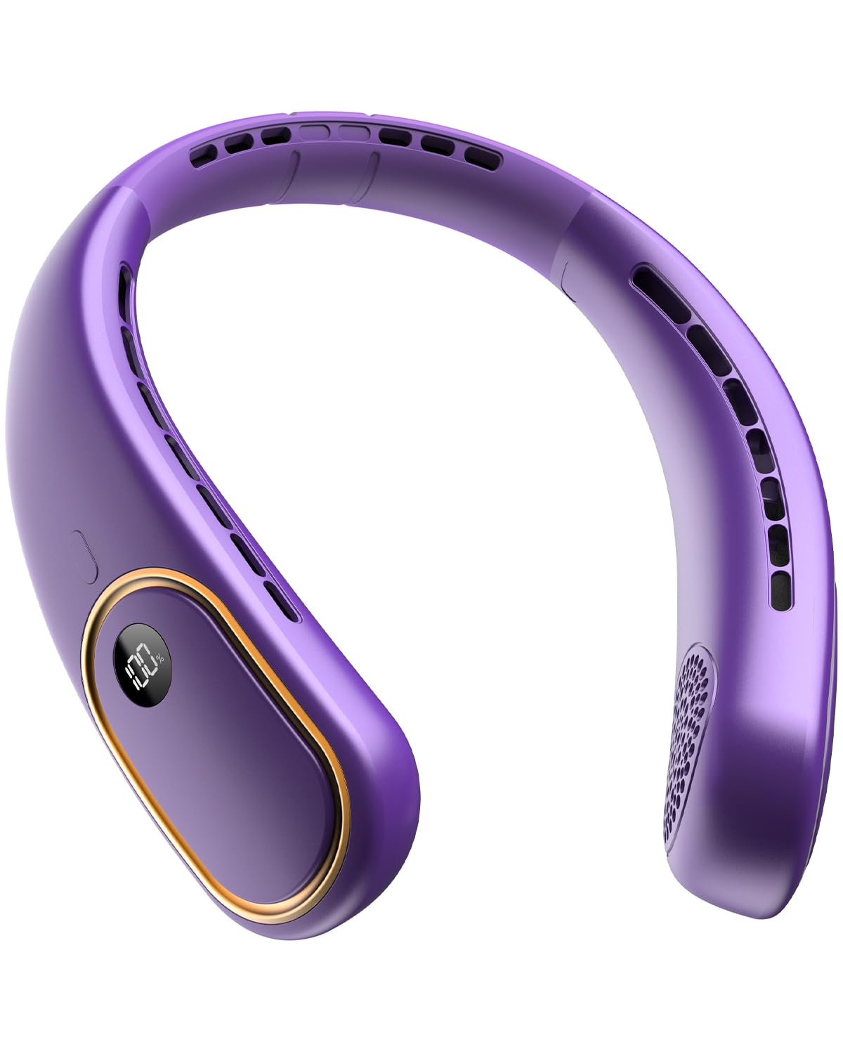 Bearwind Portable Neck Fan, Bladeless Wearable Fan with LED Display, 5000mAh Battery