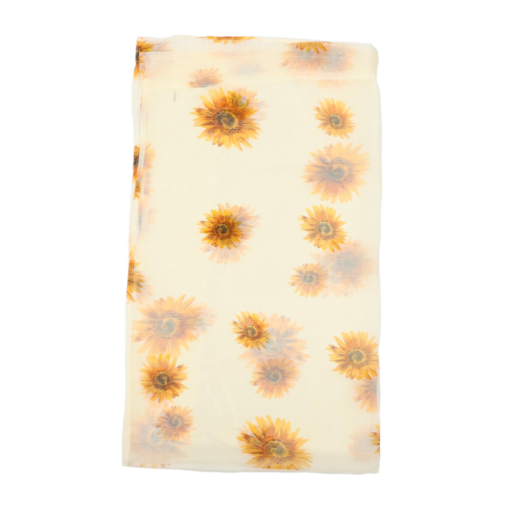Cortinas transparentes amarillas de girasoles para dar luz a tu dormitorio