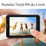 AKASO V50 Pro Native 4K30fps 20MP Cámara de acción WiFi con pantalla táctil EIS, cámara impermeable resiste a 100 pies, cámara web con soporte de micrófono externo, control remoto, cámara deportiva con casco, kit de accesorios
