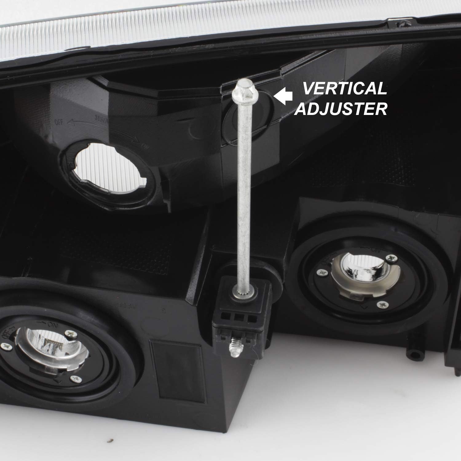 AKKON - For Black 2002 2003 2004 2005 2006 Chevy Avalanche Body Cladding Model Headlights+Bumper Lights Set