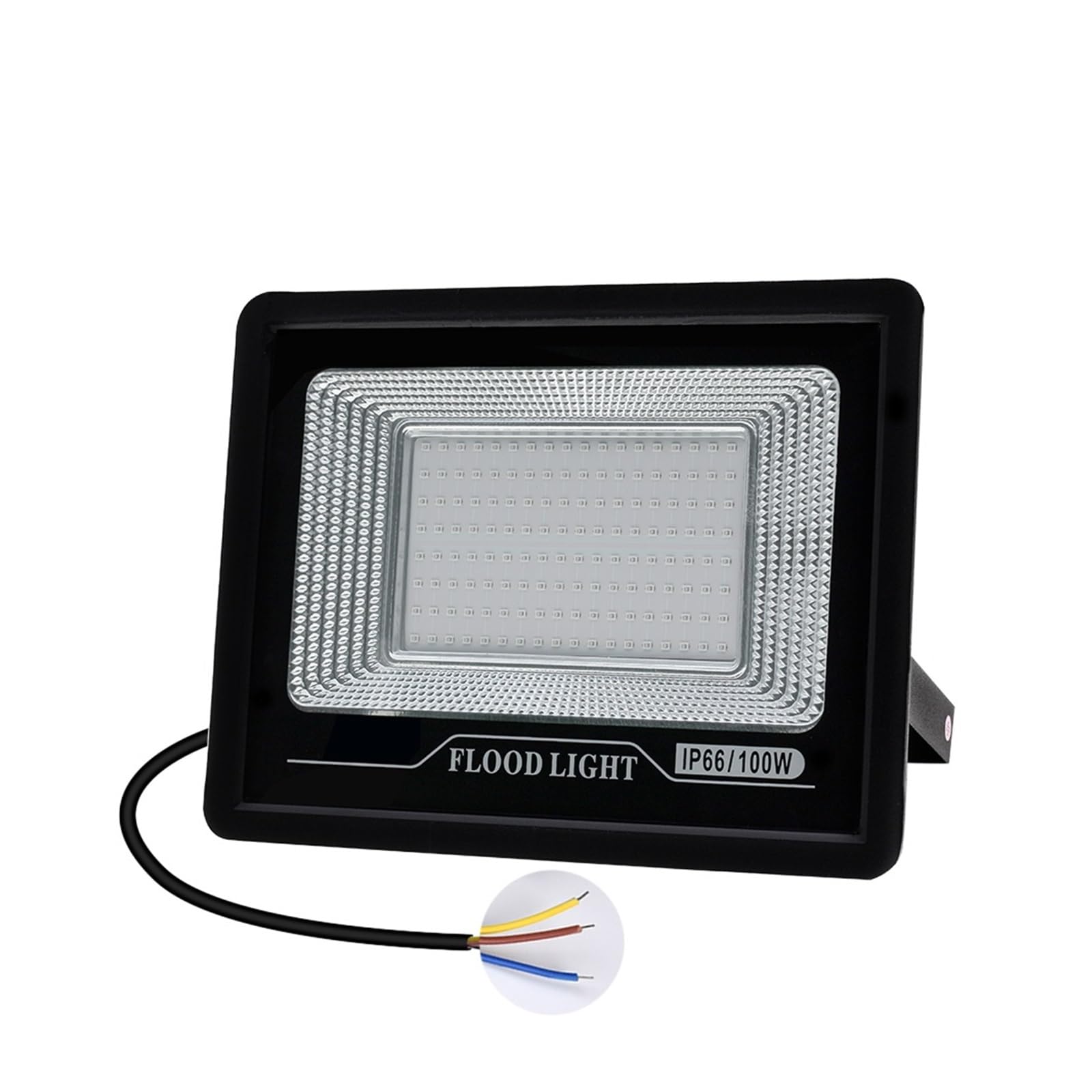 LLOOPK LED Flood Light, UV Flood Light Fluorescent Stage Lamp 50W 100W Ultraviolet LED Black Waterproof Floodlight Party Halloween Decoration(100W)