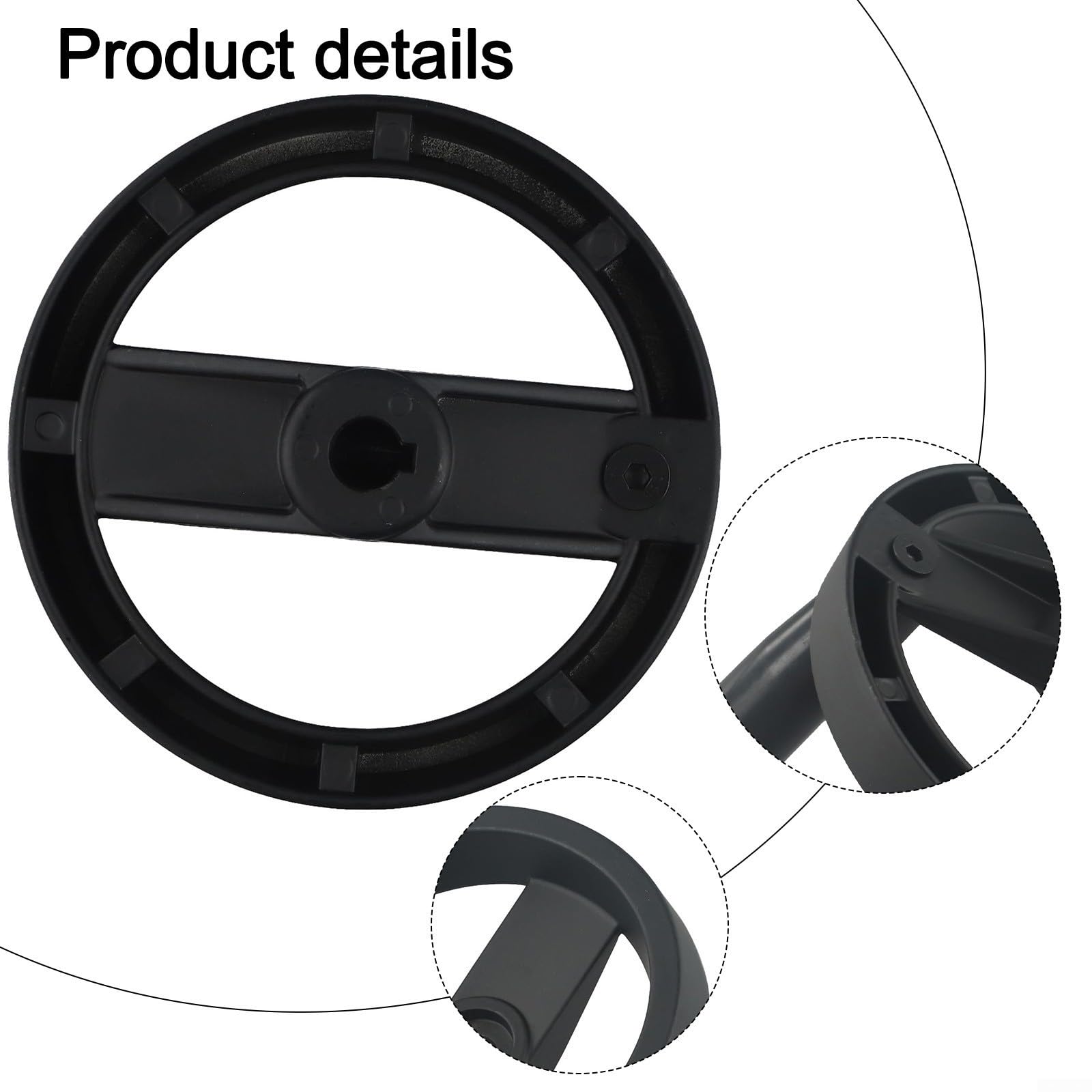 Foldable Handwheel, Aluminum Alloy Spoke Hand Wheel With Revolving Handle For Milling Machine Lathe Grinder