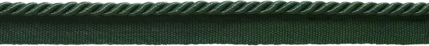 DÉCOPRO 16 Yard Value Pack of 3/16 inch (.5cm) / Kelly Green Basic Trim Lip Cord/Style# 0316S (21976), Color: Hunter - G10 (49 Ft / 14.6M)