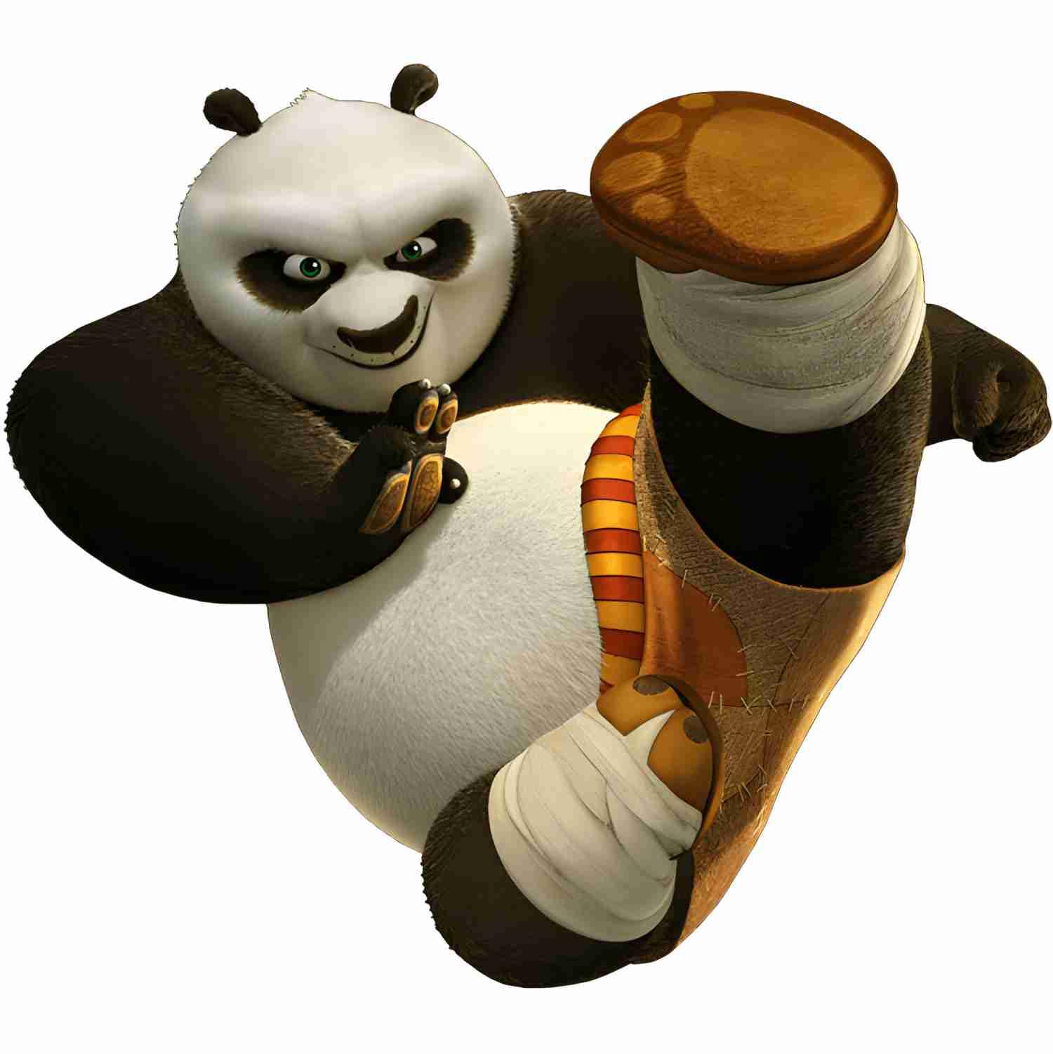Kungfu Action Design Large Sticker Cute Kungfu Style Panda Wall Sticker 43x60 cm | Large Cartoon Vinyl Wall Decal for Kids Bedroom Play Area Office Door Wall Decor-image-7