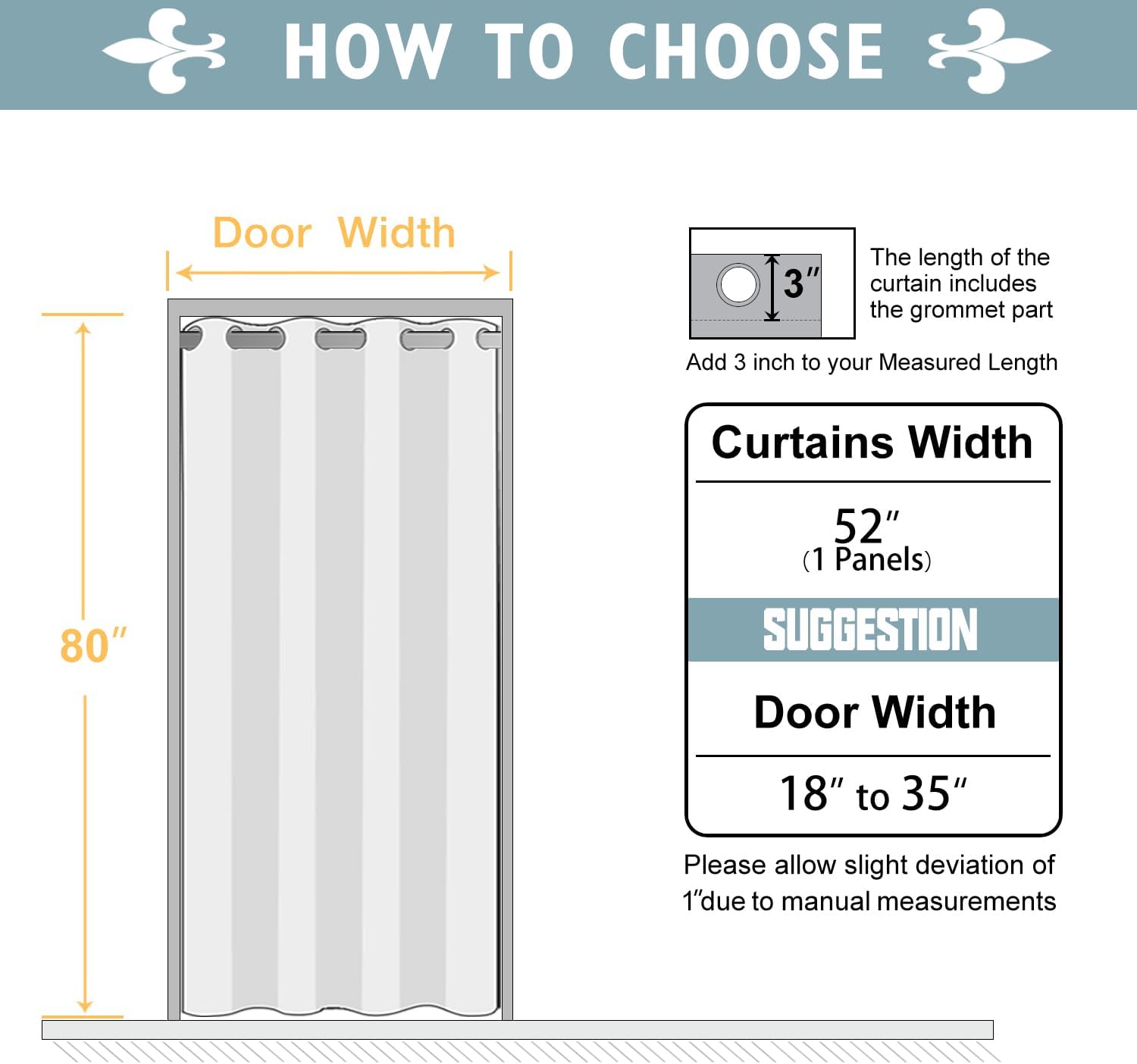 ChrisDowa Blackout Door Curtains for Doorway Privacy, Grommet Closet Curtains for Bedroom Closet Door, Thermal Insulated Doorway Cover Room Divider Drapes (1 Panel, Burgundy Red, 52 x 80 Inch)