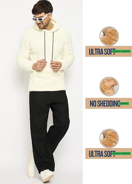 Buy Kepa Men's Winter Fur Hoodie (XXL) | Full Sleeve Warm Hooded