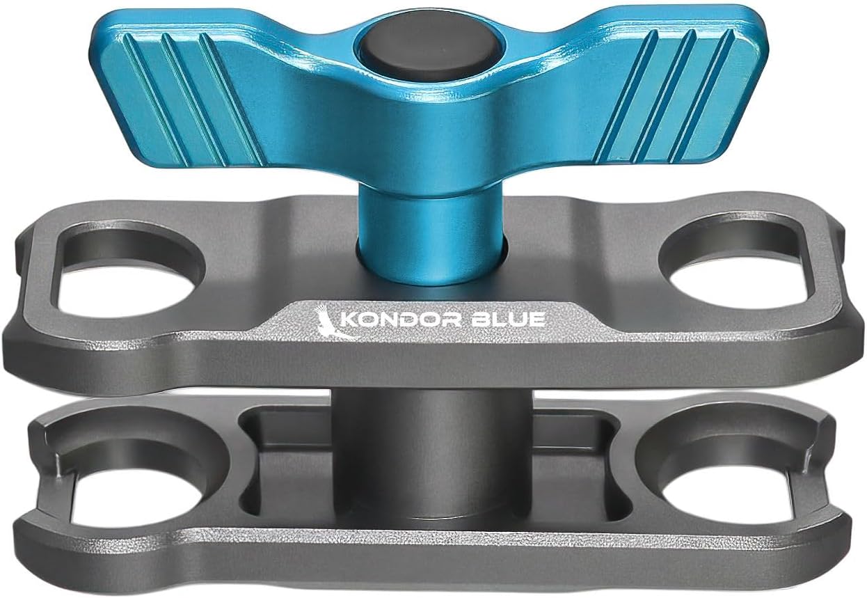 KONDOR BLUE | Cine Magic Arm | Mini Lock QR Plate Ball Heads, Lightweight, Pro Mounting Solution, Adjustable Tension, Strong & Reliable Articulating Arm | Space Gray
