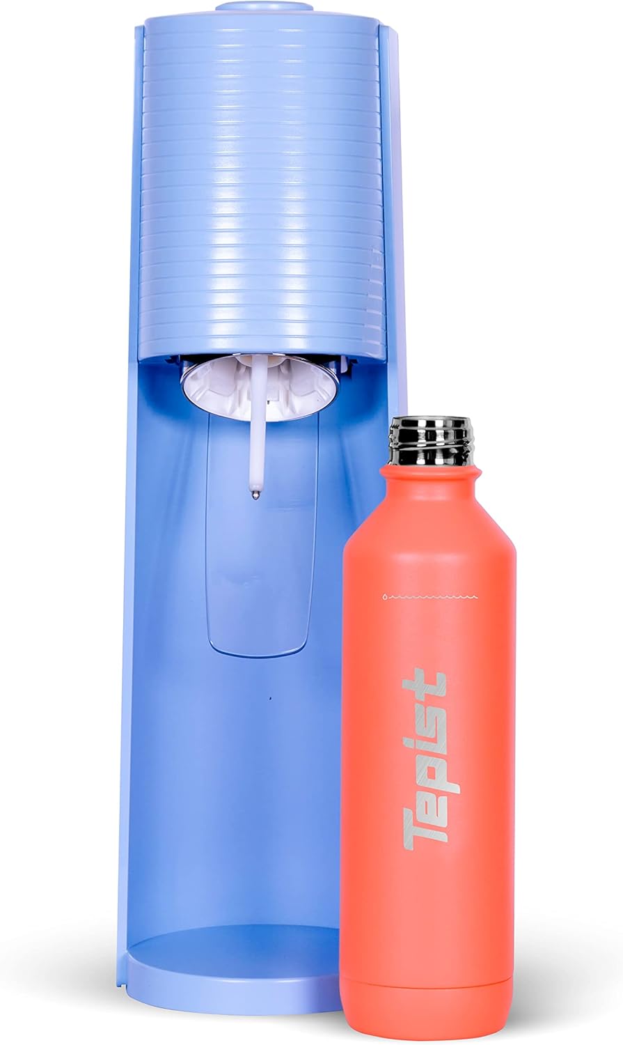 TwentyO 20oz Stainless Steel Bottle Compatible with Sodastream Machines | Powder Coated Coral | Vacuum Sealed | Double Walled | Leak-Proof | Easy to Carry | Reusable Bottle - Image 2