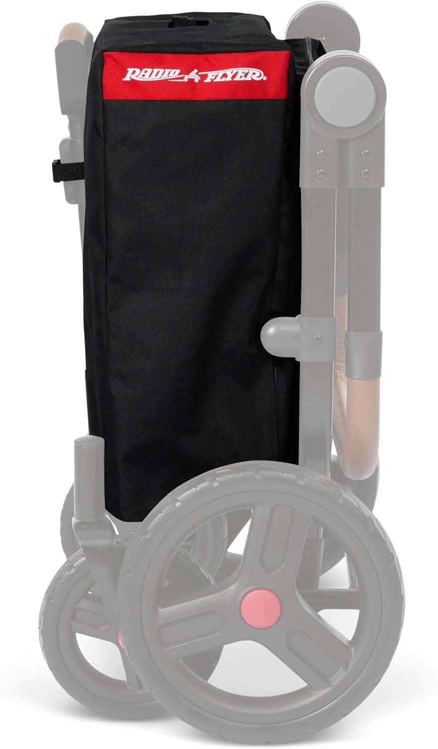 Radio Flyer Atlas Stroll ’N Wagon Travel Cover with Storage Pocket, Black, Stroller Travel Bag with Comfort Grip Handles, Compatible with Atlas Stroll ’N Wagon Models, Essential Stroller Accessories