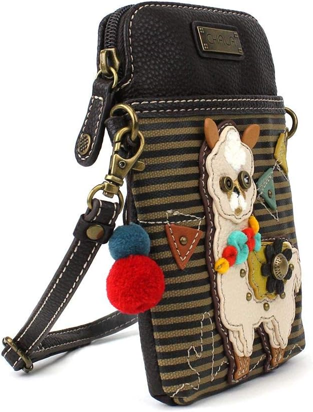 CHALA Farm Animal Collection Cell Phone Crossbody Purse-Women PU Leather/Canvas Multicolor Handbag with Adjustable Strap - Image 3